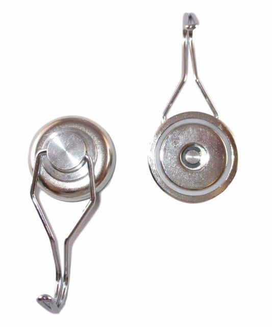 Manic Magnets (2 Pack), Swivel Hook Magnet, 50 Pound Pull Force, Neodymium Rare Earth Magnet - TradeGear