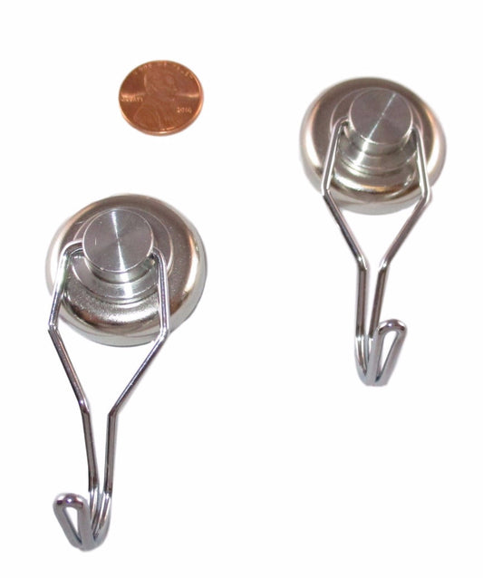 Manic Magnets (2 Pack), Swivel Hook Magnet, 50 Pound Pull Force, Neodymium Rare Earth Magnet - TradeGear