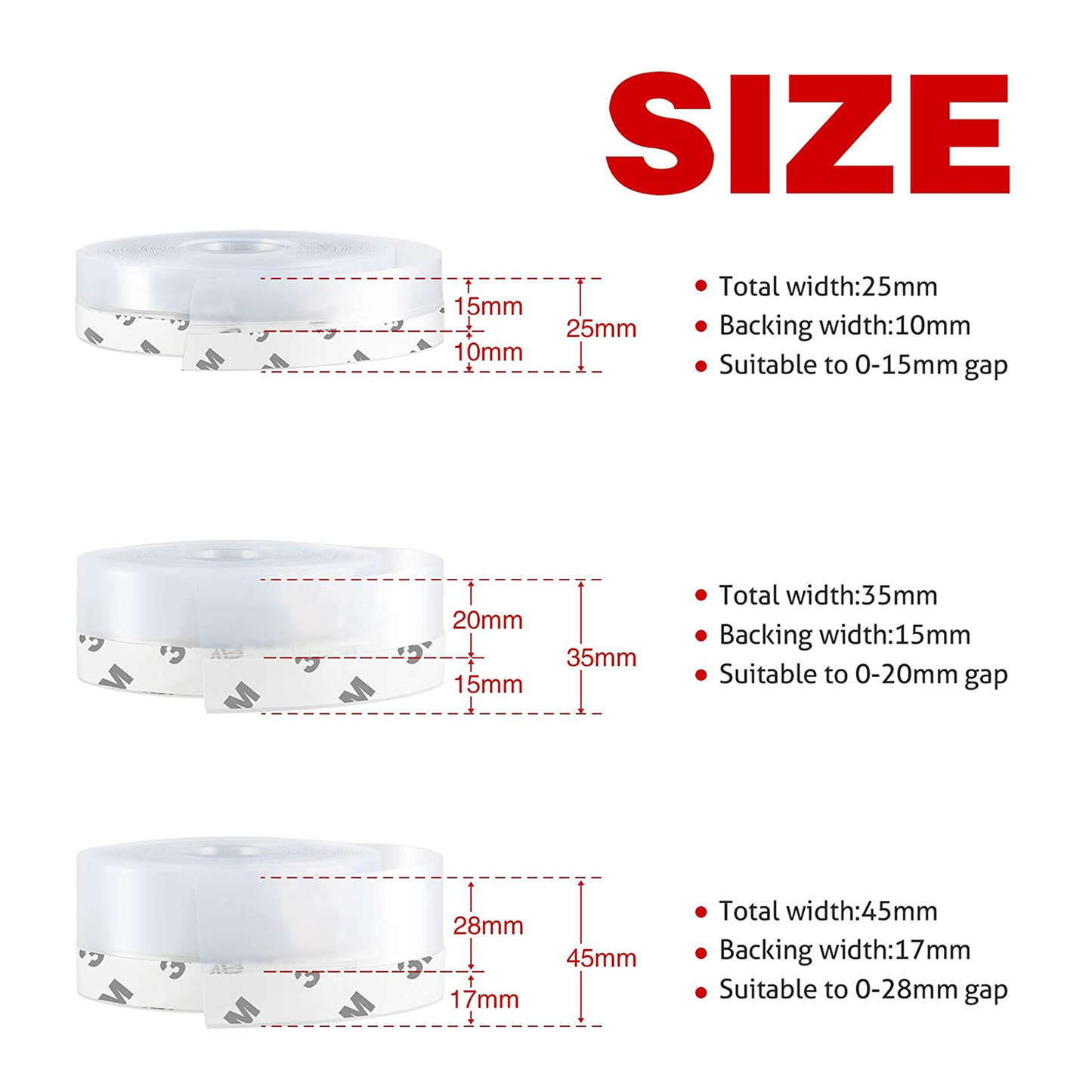 Silicone Seal Strip (26ft)
