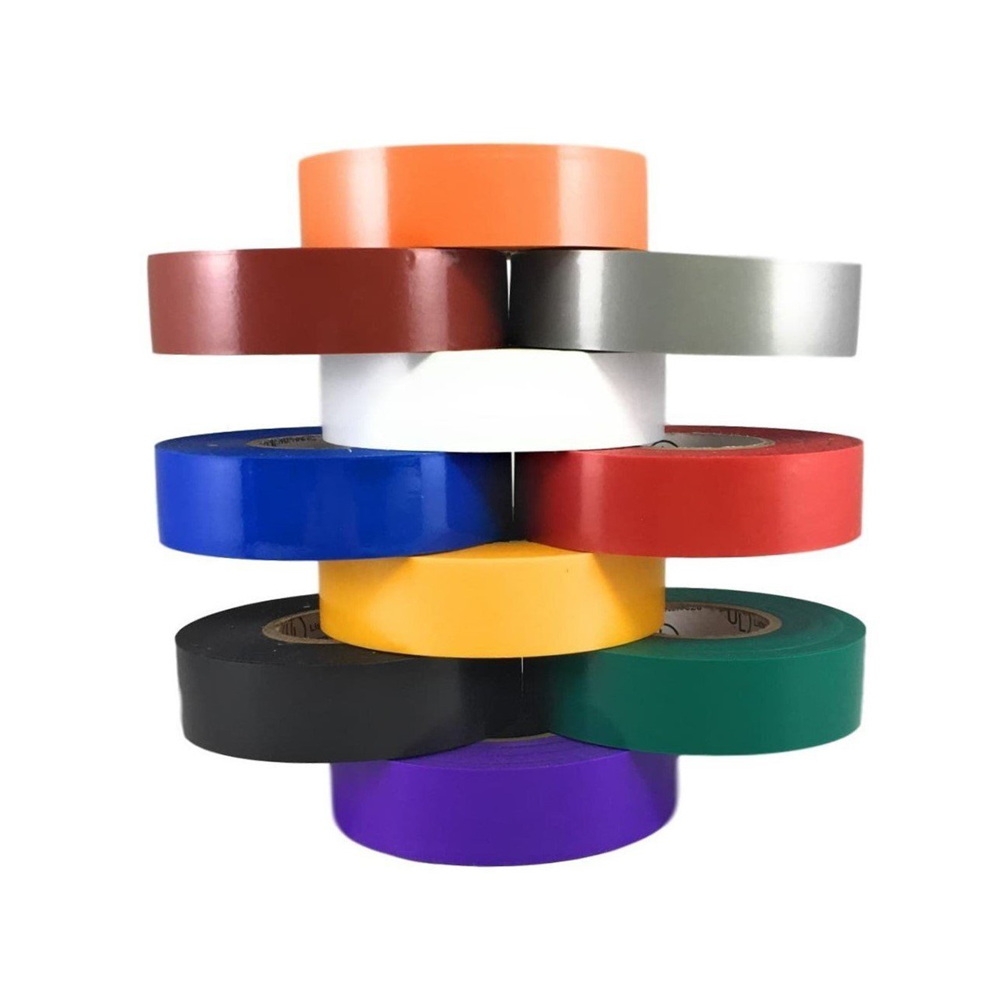 Colored Electrical Tape 10 Roll Sleeves (Same Color/Roll)