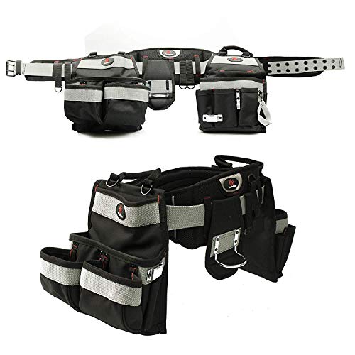 TradeGear Electrician's Belt & Bag Combo - Heavy Duty Electricians Tool Belt Designed for Maximum Comfort & Durability - Ideal for All Electricians Tools - TradeGear