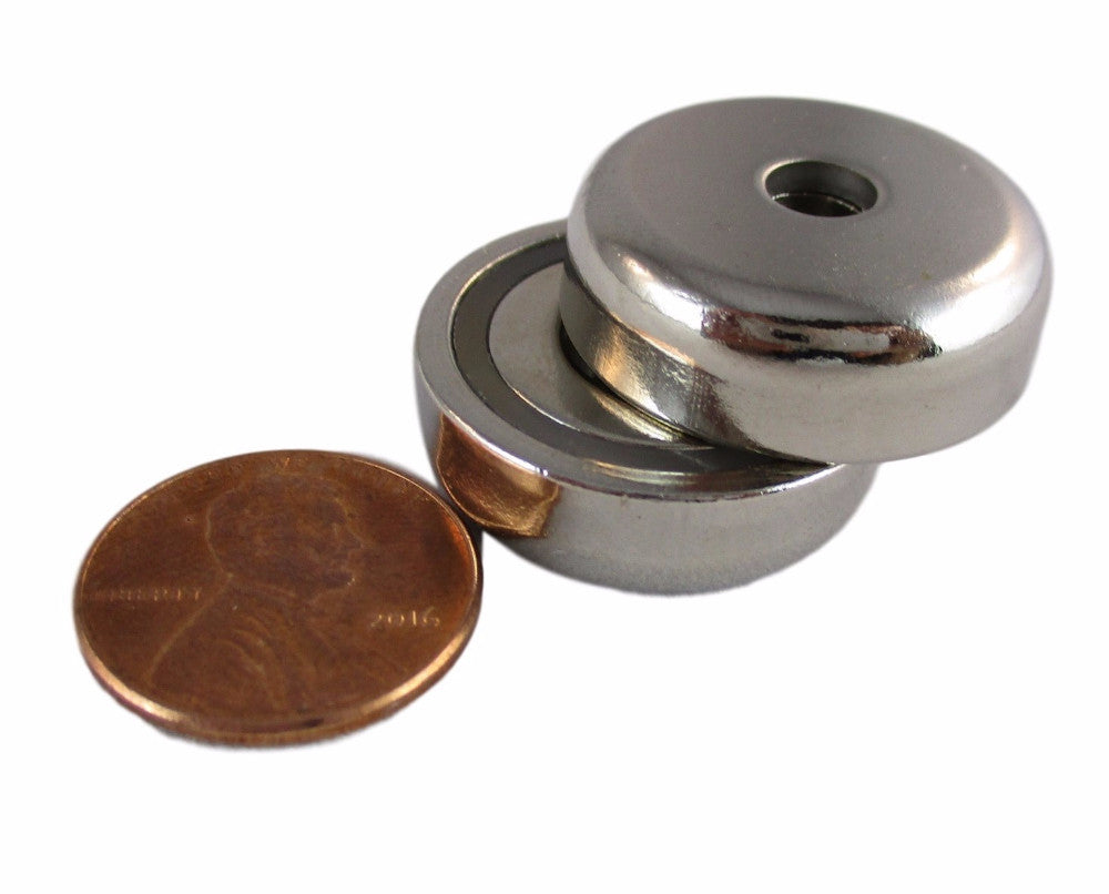 Manic Magnets - (2 Pack)  37.5 Lb. Pull Force, Rare Earth Neodymium (N35) - TradeGear