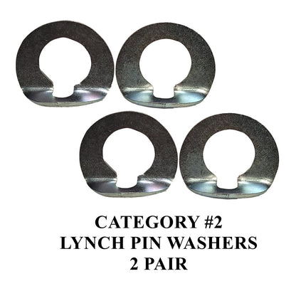 Lynch Pin Washers (CAT#2 - 2 Pair)