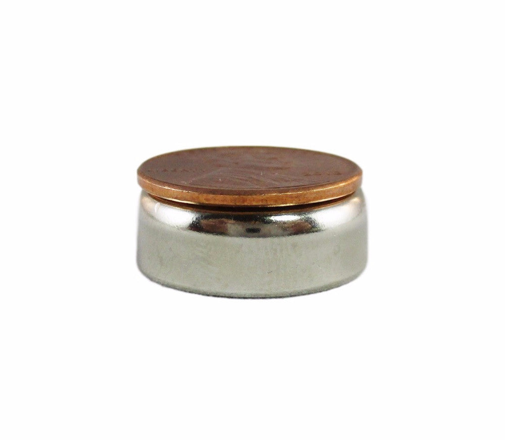 Manic Magnets - (4 Pack) 20 Lb. Pull Force, Countersunk Hole for #8 Bolt Size, Rare Earth Neodymium (N35) - TradeGear