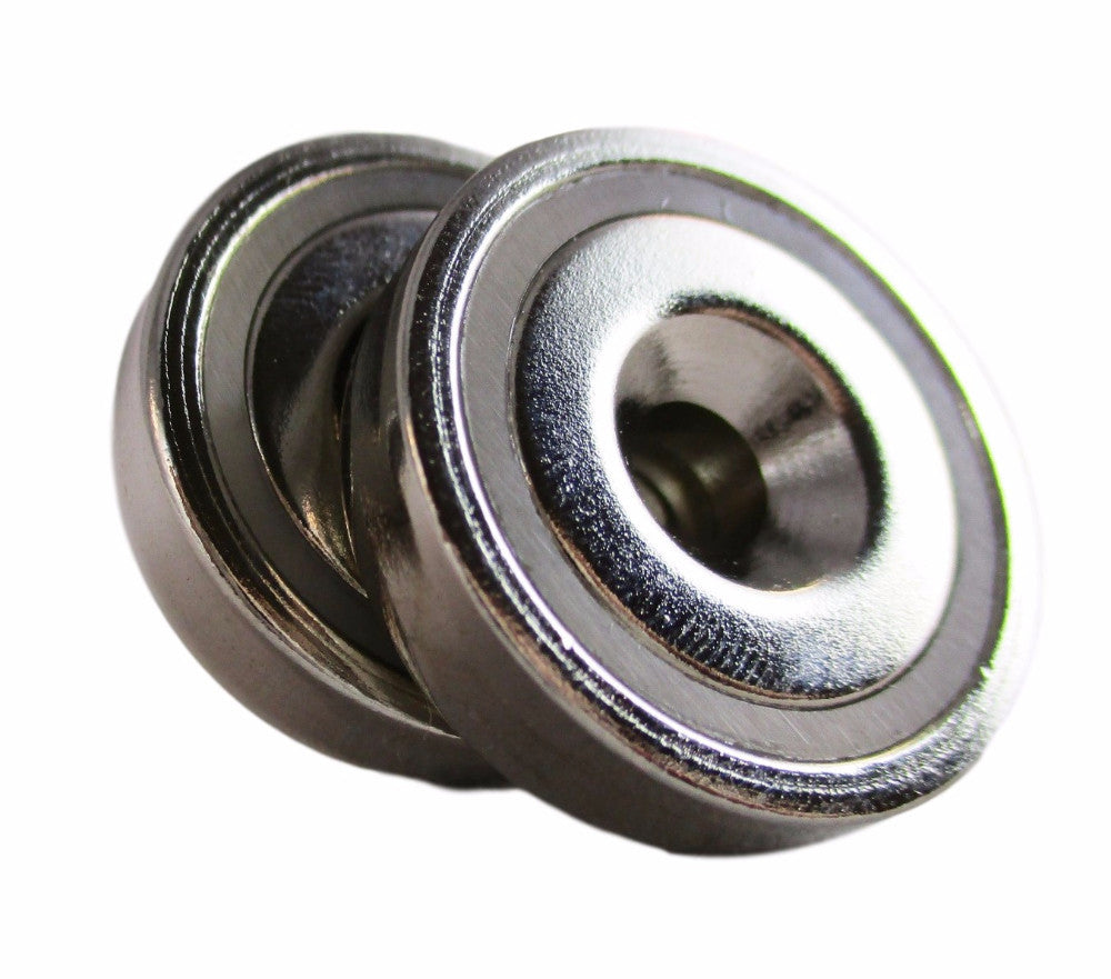 Manic Magnets - (2 Pack)  37.5 Lb. Pull Force, Rare Earth Neodymium (N35) - TradeGear