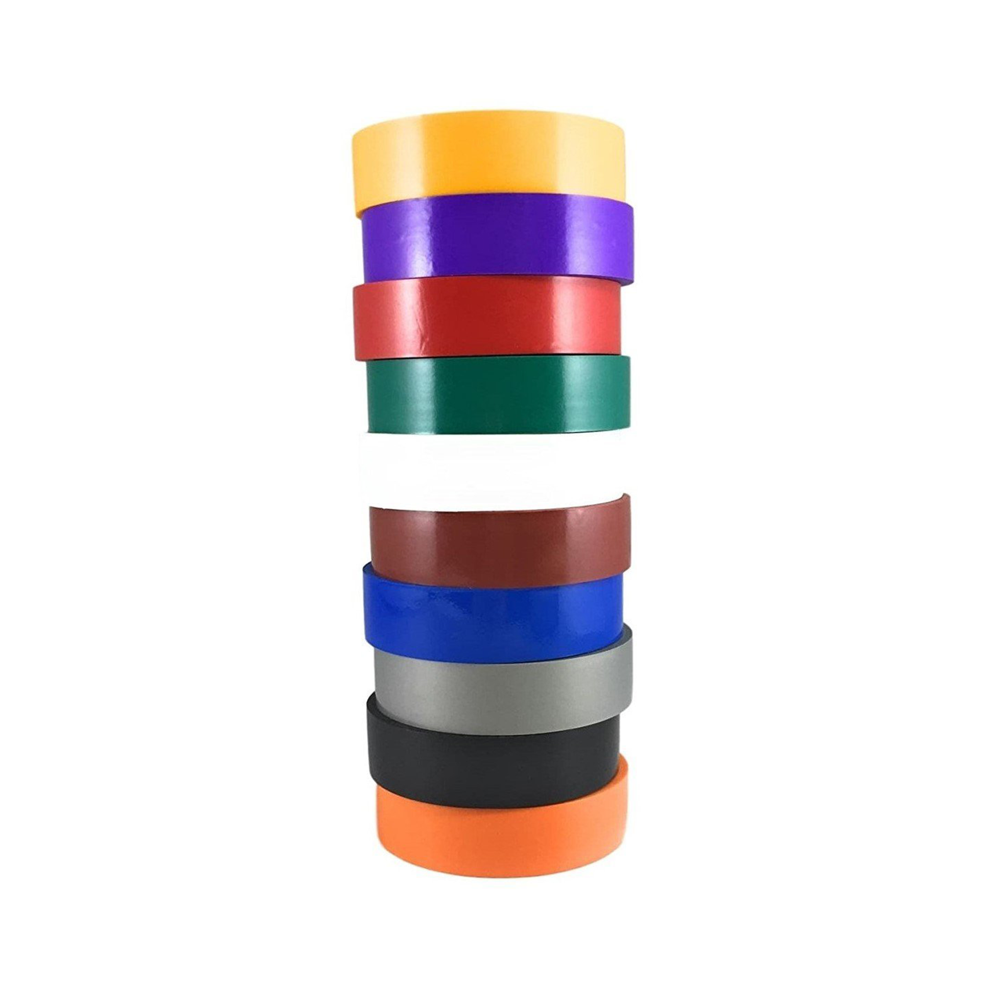 Electrical Tape (10PK) Assorted Matte Rainbow Colors – TradeGear, LLC